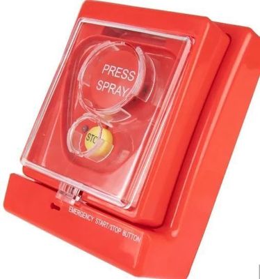 Botón de arranque de emergencia / botón de interrupción direccionable para el sistema de control de extinción de incendios