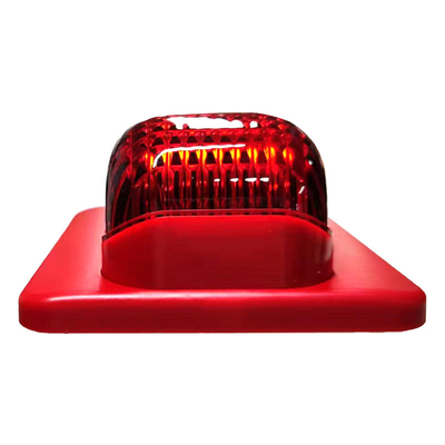 Safety Fire Alarm System 24V Fire Alarm Bell  Audible Visual Alarm Conventional Fire Alarm System Wall/Ceiling Sound Strobe for 24V DC Systems and Long Life