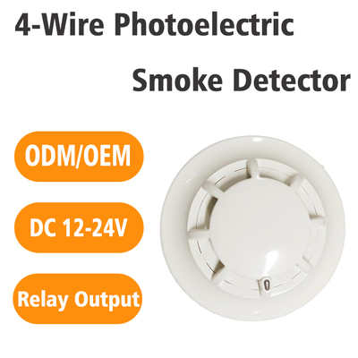 High Sensitivity 4 Wire Smoke Detector for Industrial Control Equipment with Small Power Consumption
