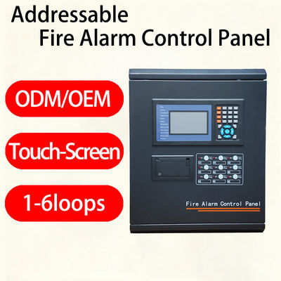 comprar Sistema de alarma de incendio de panel direccionable CA200 Sistema de alarma de incendio direccionable innovador montado en la pared con dirección digital única y panel táctil online manufacture