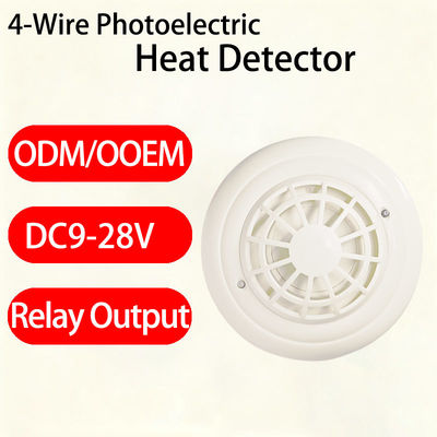 Easy to Install 4-Wire Heat Detector CA2005L - Dedicated Fire Safety Equipment for Power Cabinets & Charging Piles (Tool-Free Wiring, Rapid Heat Response to Prevent Overheating Fires)