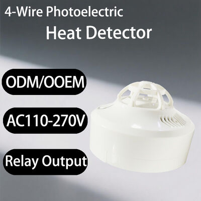 خرید AC220V 4-Wire Industrial Heat Detector ️ خروجی رله برای حفاظت قابل اعتماد از کابینت برق و اتاق سرور online manufacture