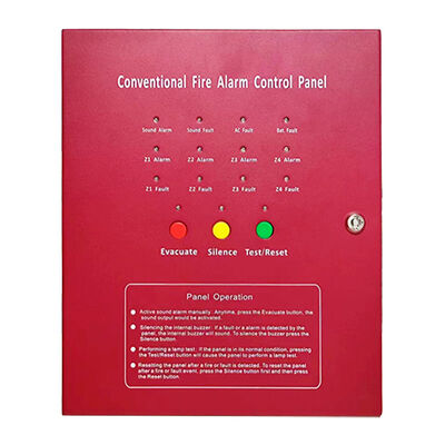 4 Zone Conventional Fire Alarm Control Panel with LED Indicator and AC220V for Fire Alarm System