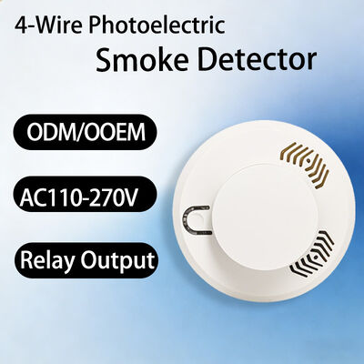 Un bon prix. Détecteur de fumée industriel 220V 4 fils avec contact relais – Protection incendie fiable pour une utilisation à grande échelle en usine et entrepôt en ligne