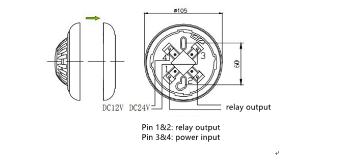 4-Wire Heat Detector CA2005L – Easy Installation & Rapid Response Fire Safety for Power Cabinets